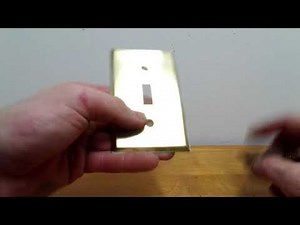 How to clean brass switch plates
