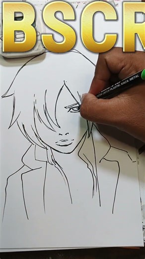 Gambar Boruto Rambut Panjang dalam 5 menit #naruto #boruto #anime #drawing