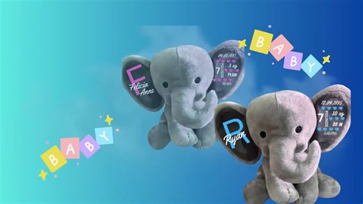 Personalized Elephant Birth Announcement Keepsake: Newborn Gift - Etsy