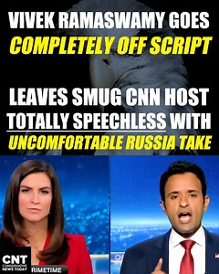 127K views · 1.7K reactions | Vivek Ramaswamy goes OFF SCRIPT, stuns smug CNN host with uncomfortable Russia take | PolitiBrawl | Facebook