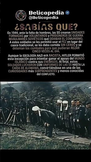 LA ALIANZA MÁS EXTRAÑA! 🕌🎖️ | El secreto de las SS que no sabías. #datohistorico #ww2 #history