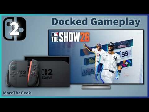 MLB The Show 26: Road to the Show Gameplay on Docked Nintendo Switch 2