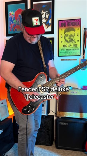Playing over a blues track to practice. Had this fsr tele for years. P90’s sound great. #guitartok #telecaster #fender #fendertelecaster #bluesjam
