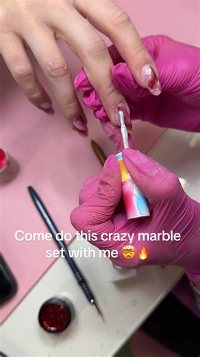 Crazy Marble Nail Art Tutorial