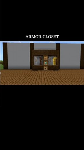 How to make an armor closet in Minecraft #sorts