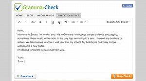 Fix all your grammar errors in a few clicks. Try it out: https://www.grammarcheck.net/editor/ | English Grammar