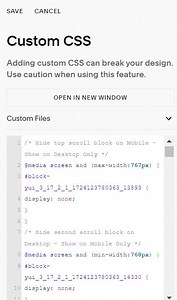 [Share] Seperate scrolling block on desktop – mobile