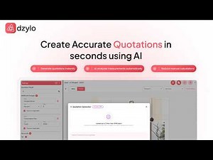 AI-Powered Quick Quotations using Dzylo