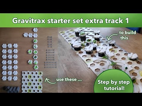 Gravitrax Starter set extra track 1 building tutorial