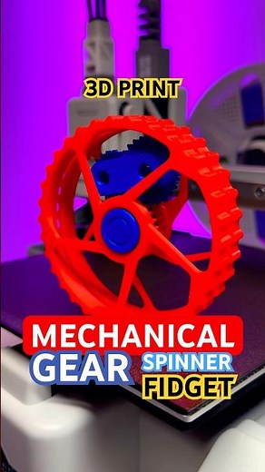 3D Printed Mechanical Gear Spinner Fidget