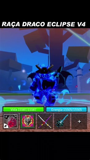 RAÇA DRACO V4 ECLIPSE #bloxfruits #roblox#girandofruta#bloxfurit #jogandorobloxcominscritos#gameplay