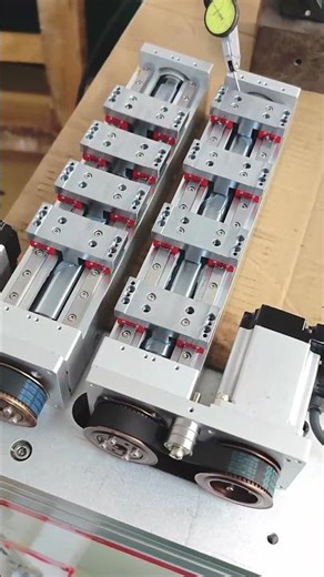 Custom motorized variable pitch linear stage #linearmotion #linearactuator #linearmodule #factory