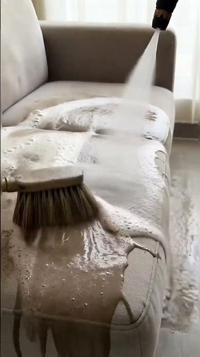 Dirty Sofa Deep Cleaning | Satisfying Before & After #cleaning #satisfying #cleantok #sofa #diy