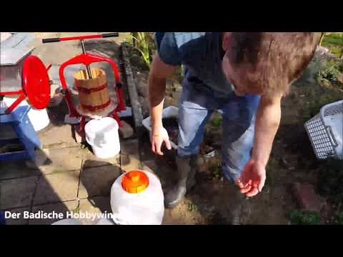 Apfel-Wein selber machen #01 | mahlen, pressen und ansetzen des Weines