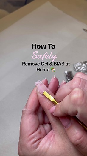 How to Safely Remove Gel & BIAB at Home 🏡