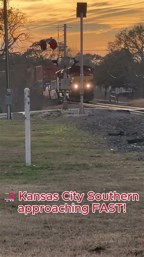 🚂 Ezra Gets Excited as a KCS Train Comes Right At Us!