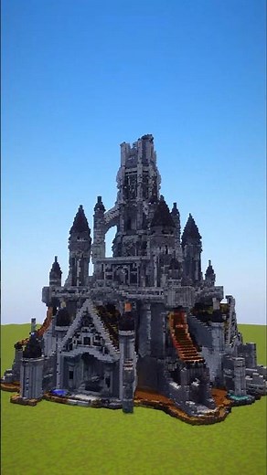 Gothic Stone Castle | Minecraft #minecraftcastle #idea #build #tutorial #minecraftideas #minecraft
