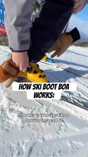 Now you know the difference with ski boot boa systems vs buckle. #skiing #skigear