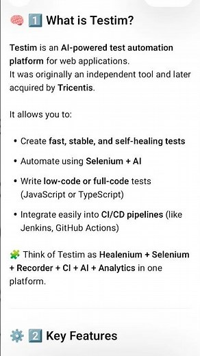 Testim in Automation Testing #short