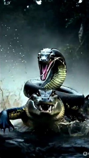 #shortvideo “Anaconda vs Crocodile Fight – Realistic Jungle Battle | Who Wins?”