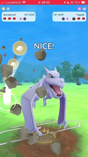 Using sceptile, aerodactel and magicarp #battling #pokemon #pokemongo #greatleague