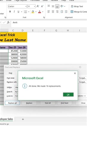 99.999% Excel users don't know this Trick #excelshorts #excel