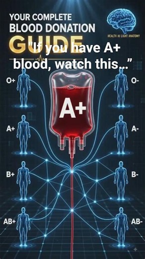 Who Can Receive A+ Blood? 🩸 #Shorts.