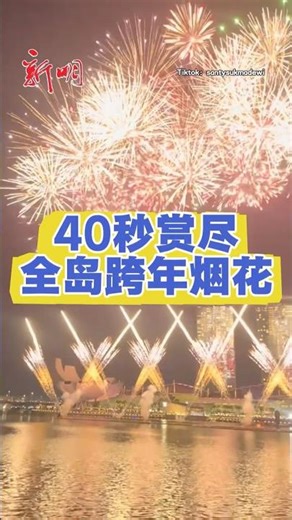 【本地】40秒赏尽 全岛跨年烟花