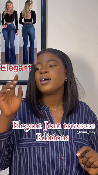 Elegant jean are very beautiful and timeless #jean#trouser#elegant#dresses#fashion#outfitinspo #elegantnotelegant #blackgirlmagic #selfcare #feminineenergy #selfimprovement #dressup #highvaluewoman #selfconfidence #sexy #CapCut