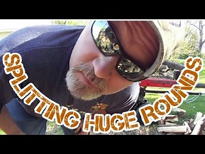 Predator 20 ton wood splitter and a $h!t ton of wood.