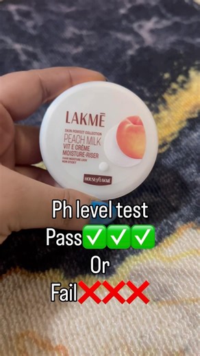 Lakmé Peach Milk Moisturizer pH Test 😱 | Safe or Not? Is Lakmé Peach Milk Moisturizer Skin Safe?