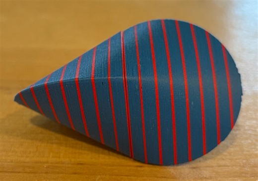 Clicky Oloid Fidget Spinner Blue/red - Etsy