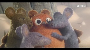 Get ready to cry oh-so-many happy tears with Robin Robin, a heartwarming film about little bird raised in a mouse family featuring the voice talents of Gillian Anderson. Now on Netflix | Netflix