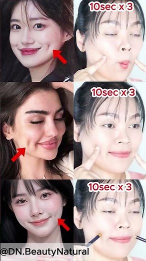 Get Natural Dimples FAST! 💖 No Makeup, No Surgery — Just a Simple Trick! #dimples #dimplehack