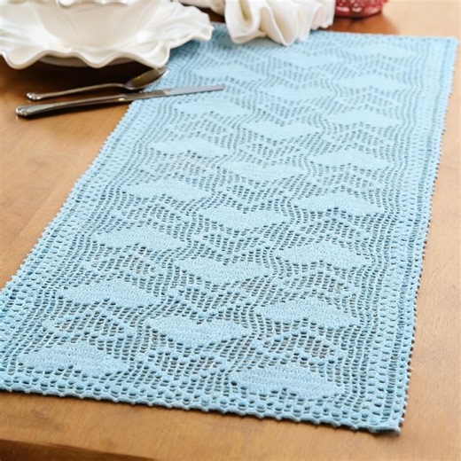 Easy Crochet Heart Table Runner Pattern | Beginner-friendly PDF Instant Download - Etsy