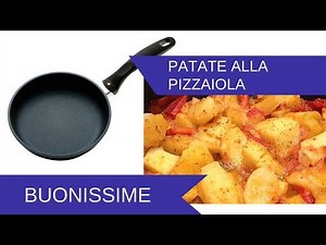 Pizzaiola-style potatoes in a pan