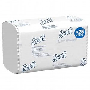 Scott Professional Essential 100% Recycled Hard Roll Paper Towels, Bulk (54038), Hardwound, Absorbency Pockets, Brown, for ScottBrand Purple Core Dispensers (6 Rolls at 700' Each, 4,200'/Case)