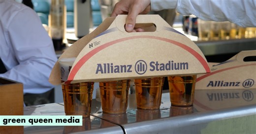 Notpla Debuts Plastic-Free Drinks Carrier at England v France Rugby Match