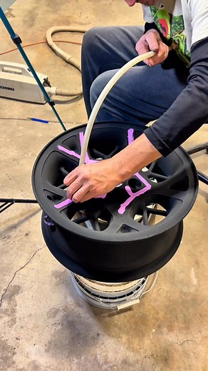 311K views · 510 reactions | Two tone powder coating with the powder coat, detailed vacuum kit. #powdercoattools #powdercoating #wheel | Steve Nelson Jr. | Facebook