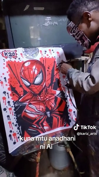 K20 arts #kenyantiktok🇰🇪 #kenyanartist #airbrush