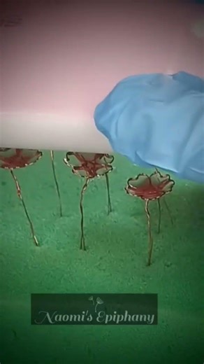 Wire Resin Earring - Making