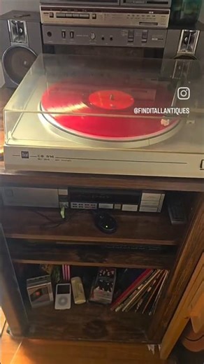 Testing Panasonic RX C45 classic 1980s Boom Box speakers on a fully restored Dual CS-514 Turntable