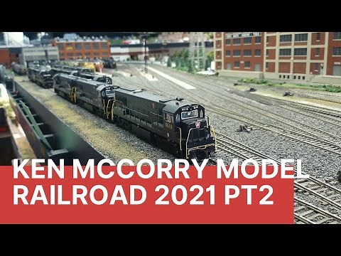 Ken McCorry HO Scale Model Railroad Open House 2021 Pt2