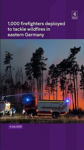 Wildfires rage in eastern Germany