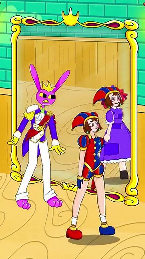 The Magic Mirror️How Smart Pomni And Ragatha Prank Jax Funny #theAxiomAdvantage | Supergenk