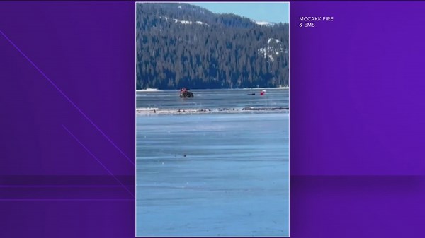 UTV falls through ice in Payette Lake