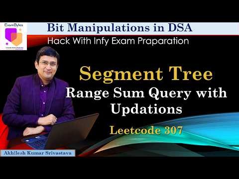 Segment Tree - Range Sum Query with update || Leetcode 307 || Hack with infy preparation