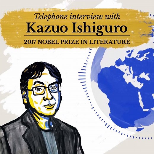 “I come in the line of lots of my greatest heroes. The greatest authors in history have received this Prize.” 2017 Literature Laureate Kazuo Ishiguro shares his reaction to the award, discusses the uncertainty about values in the Western world, and reveals: “I do a very good Bob Dylan impersonation!” Listen to the exclusive interview below: | Nobel Prize