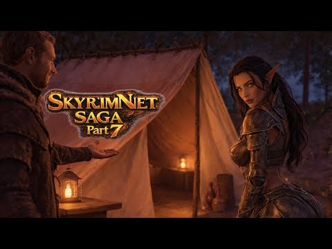 Will she share one tent with me? | Skyrim VR + AI Companions