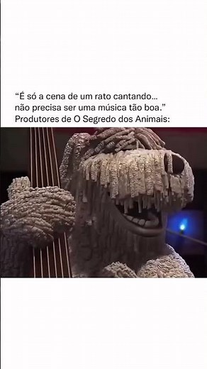 no filme o segredo dos animais, uma cena inesperado acabou ganhando vida se tornando um fenômeno